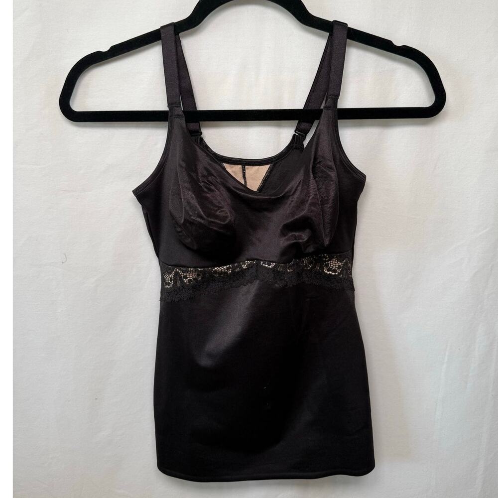 Ruby Ribbon Lace Lift Luxe Full Support Shapewear Cami Black, Size 34